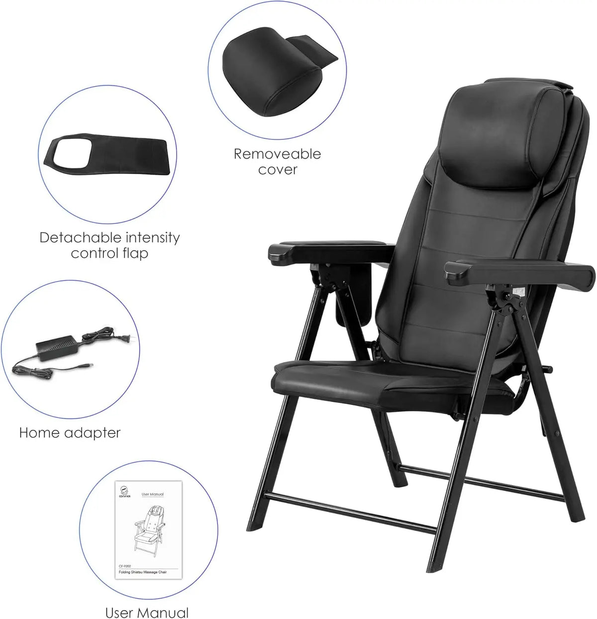 Shiatsu Neck Back Massager with Heat
